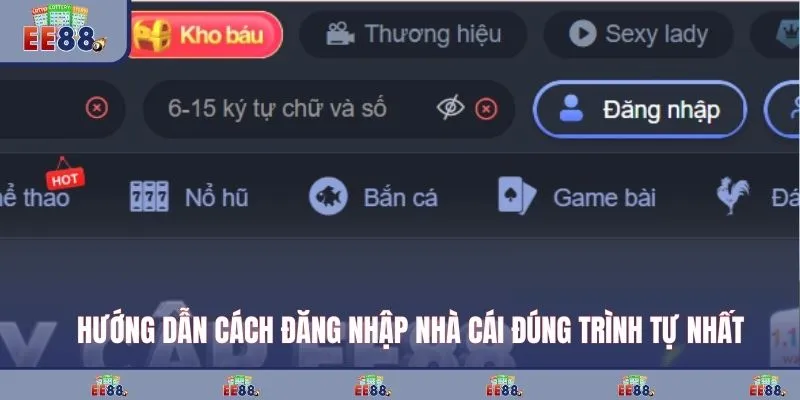 Hướng dẫn cách đăng nhập nhà cái đúng trình tự nhất